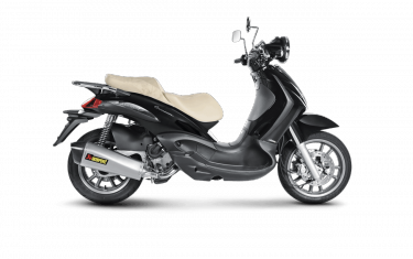 Akrapovic Slip-on Line RVS met E-keur Piaggio Beverly 500 2007-2013